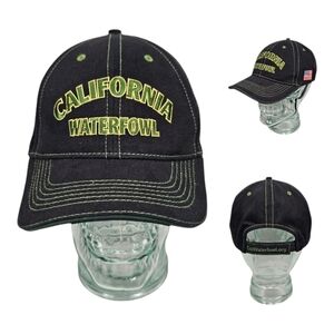 California Water Fowl Adustable One‎ Size The Hat Source Calwaterfowl Black
